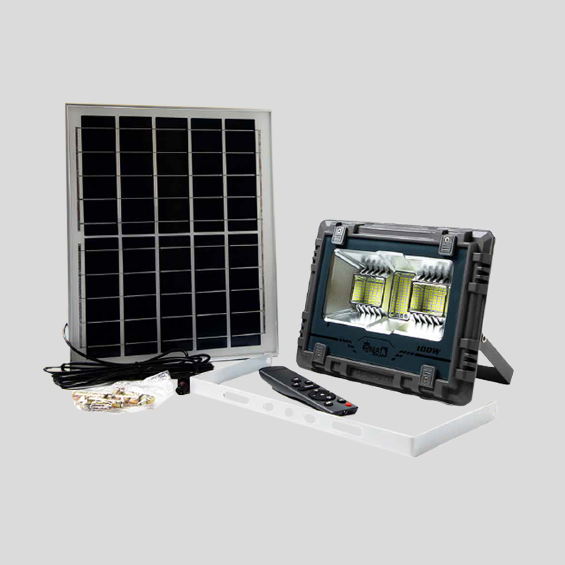 پروژکتور خورشیدی پنل جدا ۱۰۰ وات برند گریت سولار- GREAT SOLAR