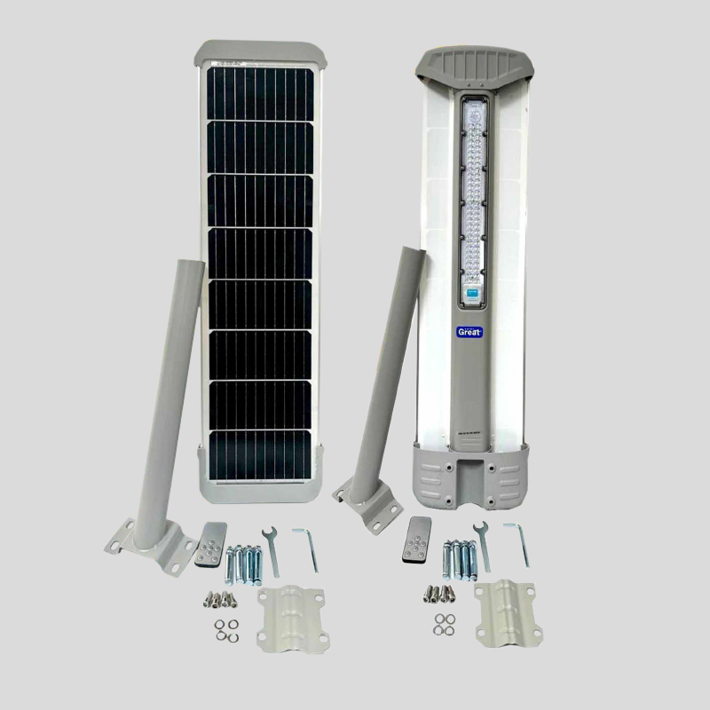 چراغ خورشیدی خیابانی مدل پشت پنل فلزی 1260 لومن 25 وات برند گریت سولار- GREAT SOLAR